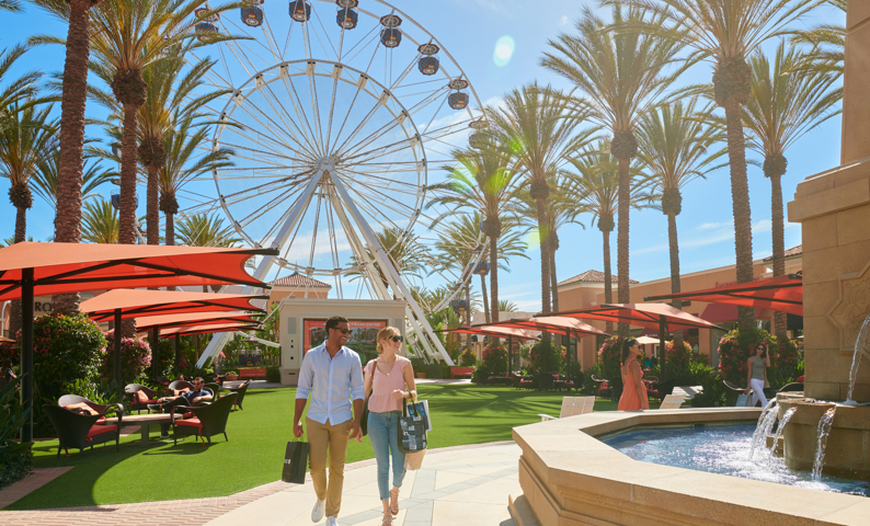 Couple Walking in Irvine Spectrum Center