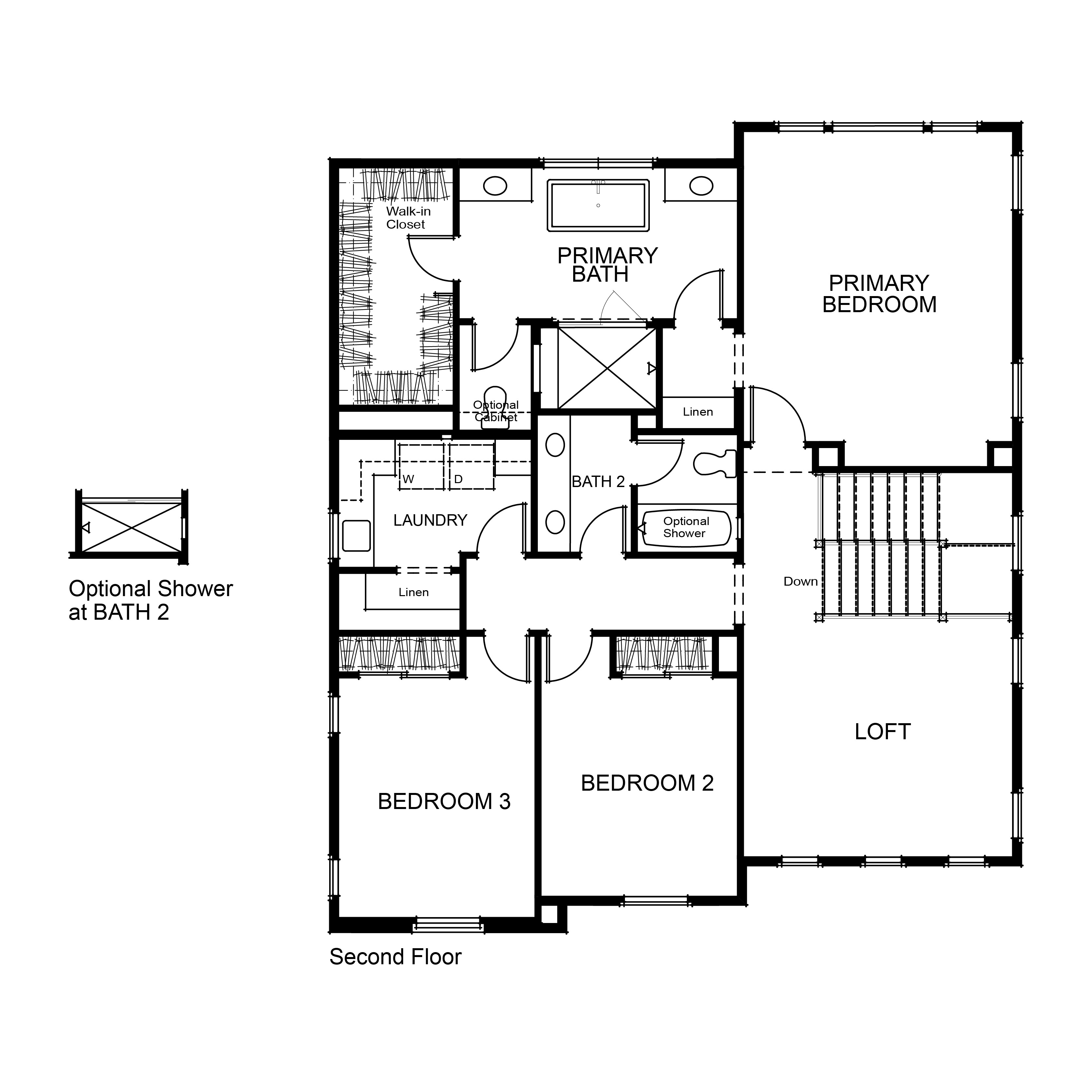 Olivewood Plan 1 Second Floor